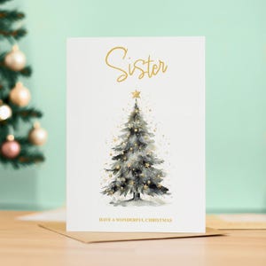 To The Loveliest Sister Embellished Christmas Card Hand-Finished – Love - View #7