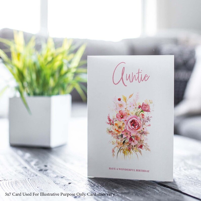 Birthday Card for Auntie Card for Her Card for Auntie Luxury Card for ...