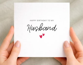 Happy Birthday To My Husband Birthday Card