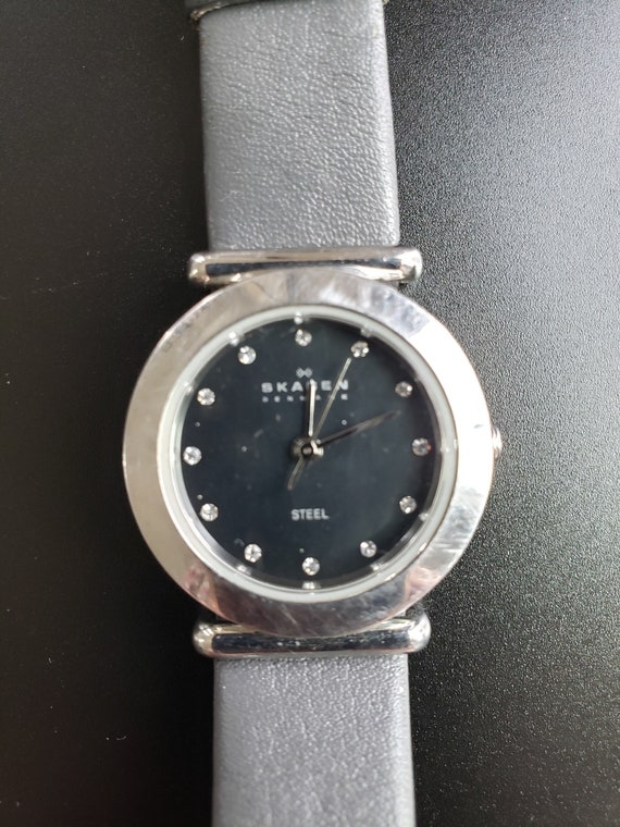 Ladies Skagen of Denmark Watch with diamonds, moth