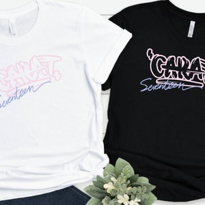 Seventeen Kpop Group, Carat Seventeen Shirt, SVT Merch Shirts, Carat Gift, SVT Fandom Tshirts, Seventeen Kpop Merch, KPop Seventeen Shirts