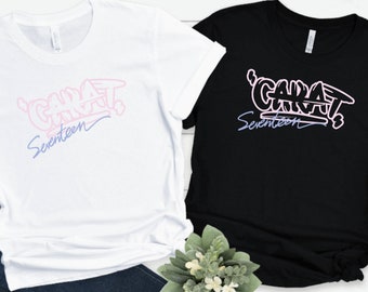 Camiseta de Kpop Seventeen: Camiseta Carat Fandom
