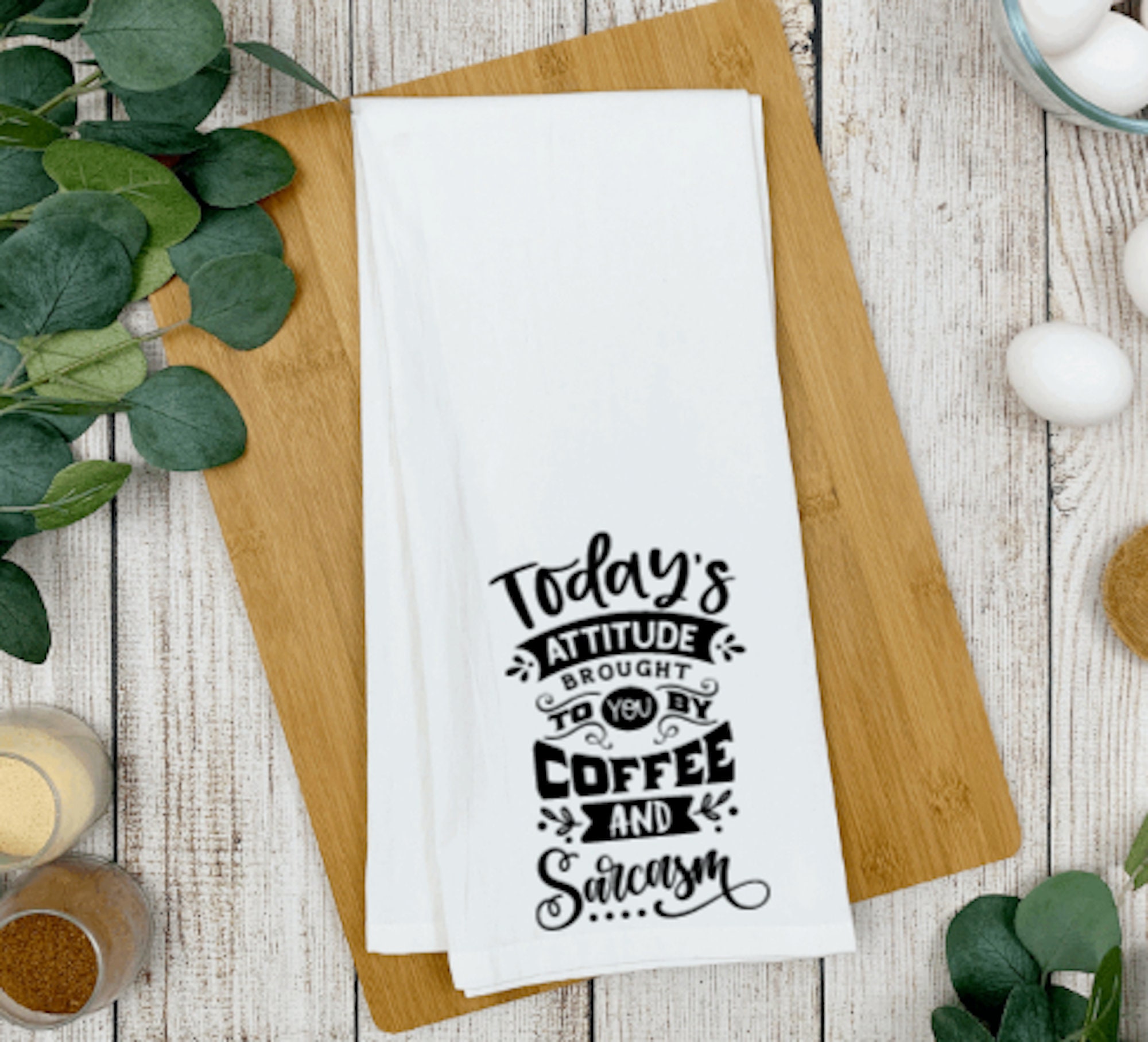 Funny Kitchen Towel Tea Towel With Saying Coffee and Etsy