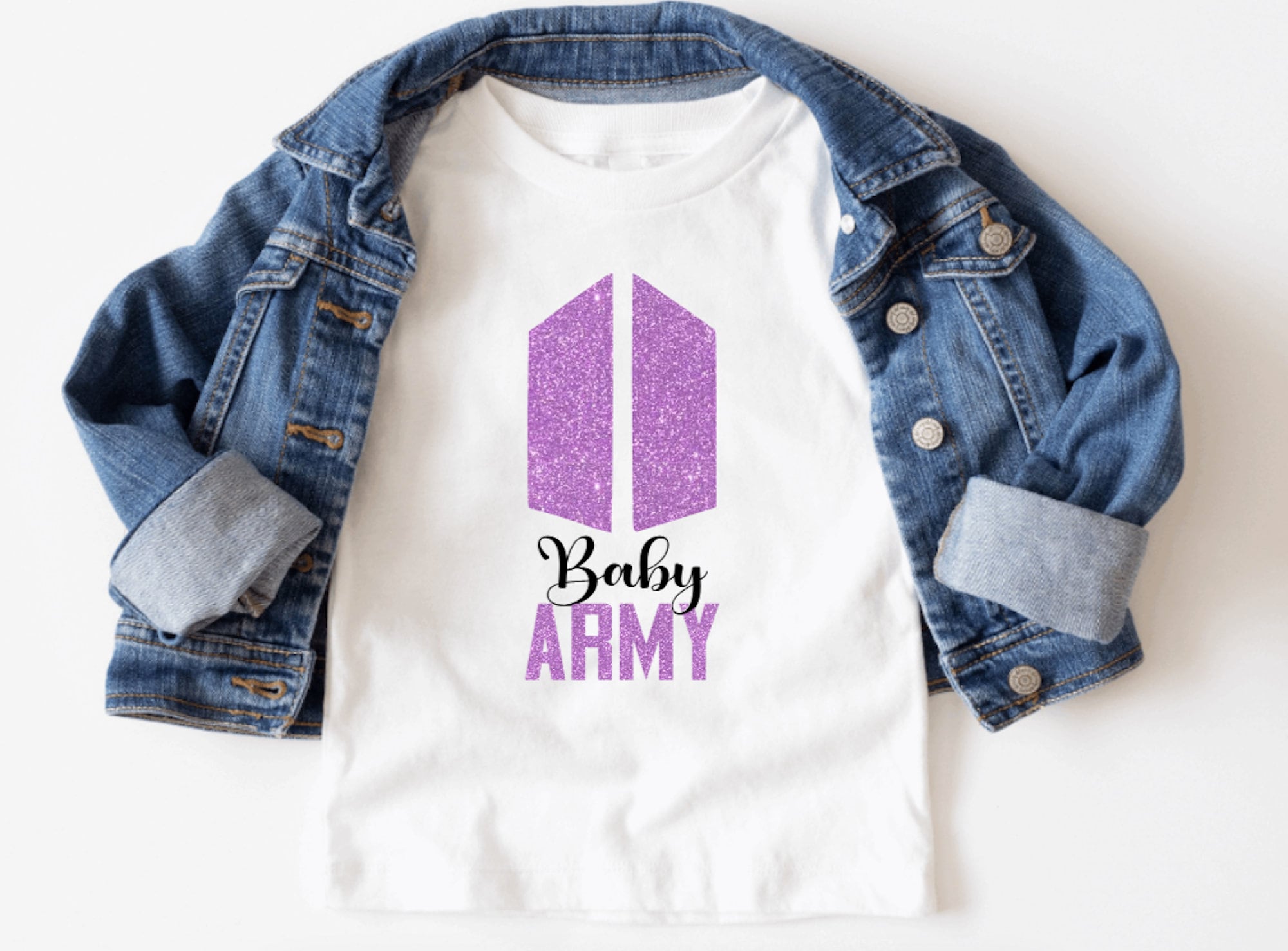 Bebe KPop Armee bebe Vetements Kpop Vetements inspires Kpop Cadeau baby shower Tenue Kpop pour bebe Vetements enfant Cadeau K pop Etsy France