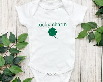 Irish Baby Outfit,  Lucky Charm Baby Bodysuit, St Patrick's Day Bodysuit, Lucky Charm Bodysuit, Lucky Shamrock, Irish Baby Clothes, St Paddy