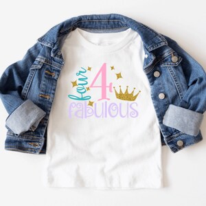 4th Birthday Shirt Girl, Four Birthday Shirt, Fourth Birthday Shirt, Birthday Party Tshirt, Gift For 4 Year Old, Its My Birthday Shirt Girl