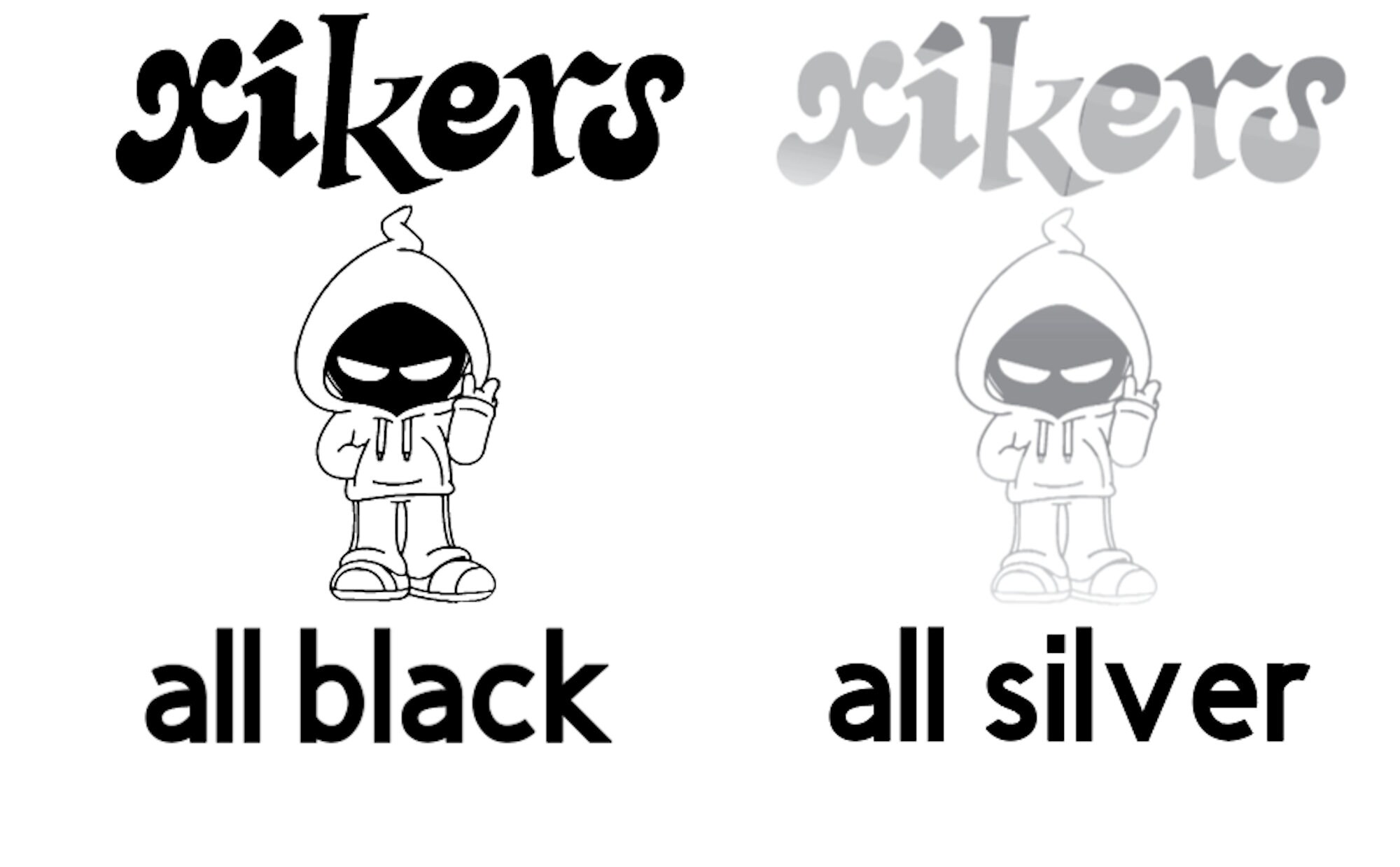 xikersサイン入りTシャツ NEXT VIRAL ARTIST