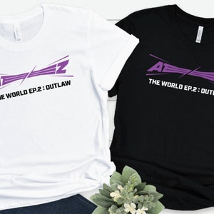 Ateez Outlaw Shirt: World Tour Kpop Tee, Atiny Gift