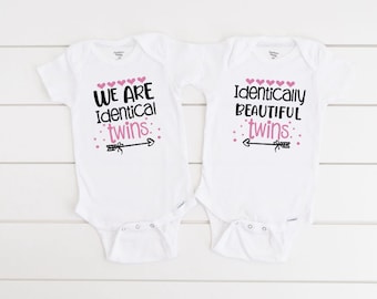 Matching Twin Shirts, Twin Baby Gifts, Twin Coming Home Outfits, Identical Twins Outfits, Twin Gifts Baby, Twin Sisters Birthday Gifts Girl