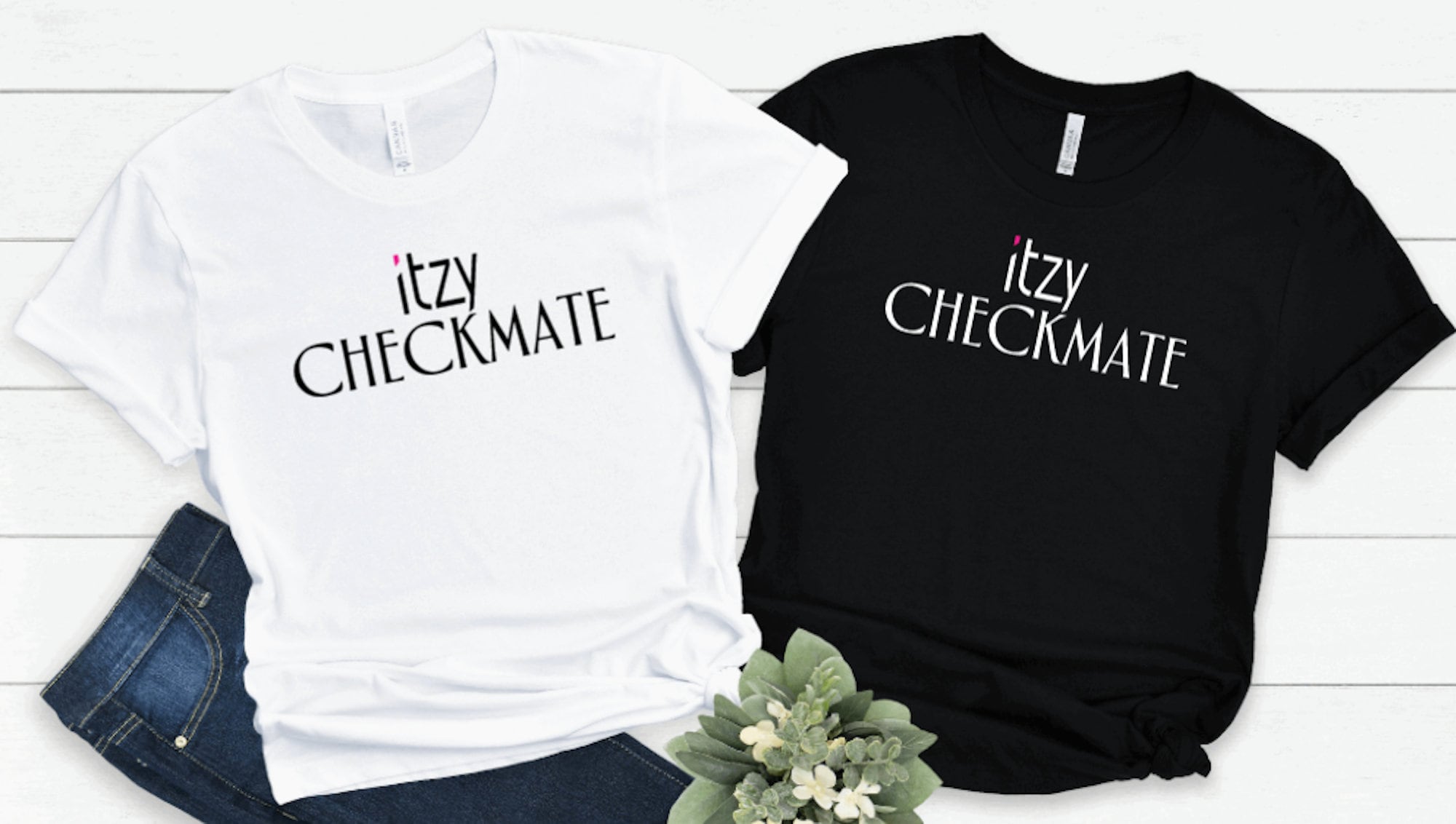 ITZY CHECKMATE Album Photo T-shirt