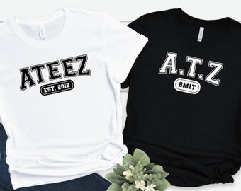 Ateez Shirt,  Ateez Atiny Merch, Ateez Logo Shirt, Kpop Boy Band, Gift For Atiny,
