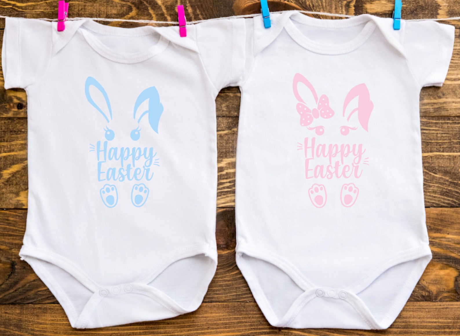 Easter Baby Bodysuit Easter Matching Clothing Twin Matching | Etsy