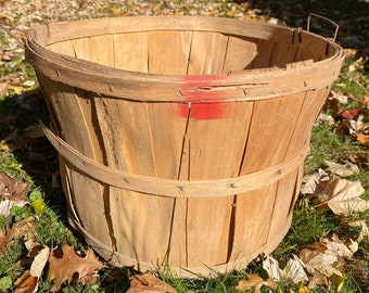 Vintage Large Bushel Basket with handles