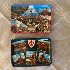 Vintage Firenze Italia Souvenir Trinket Trays - Choose your tray