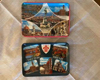Vassoio portaoggetti vintage Firenze Italia Souvenir - Scegli il tuo vassoio