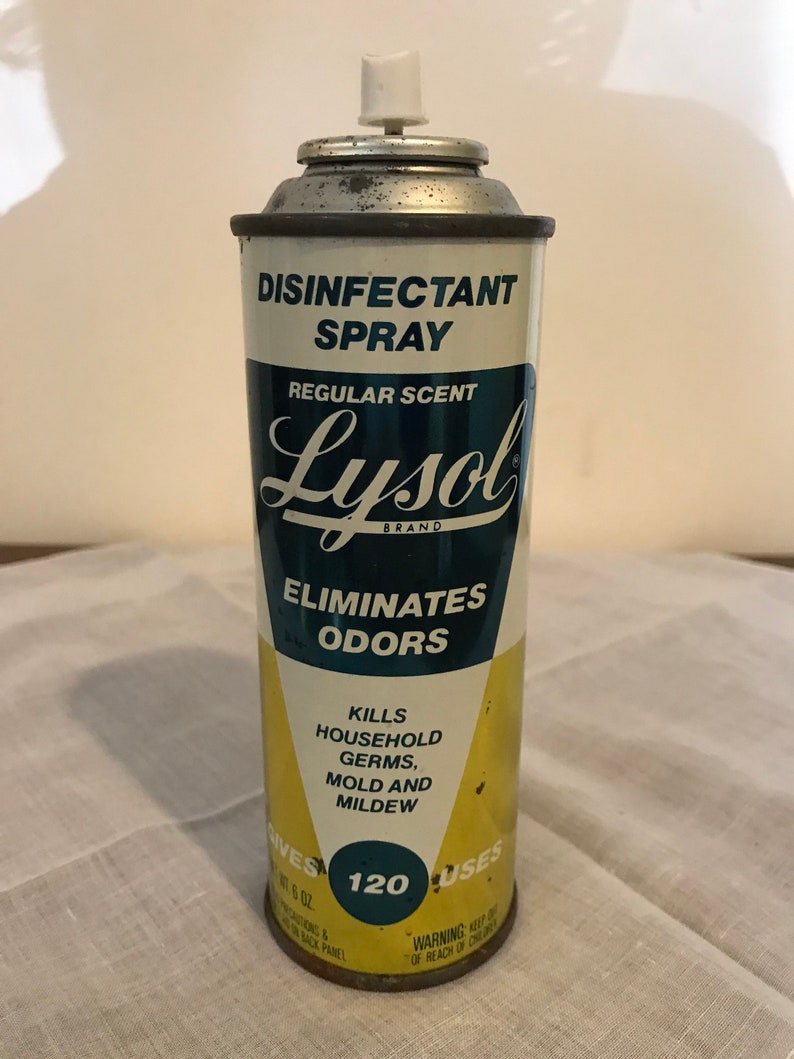 Vintage Lysol Can of Disinfectant Spray Etsy Nederland