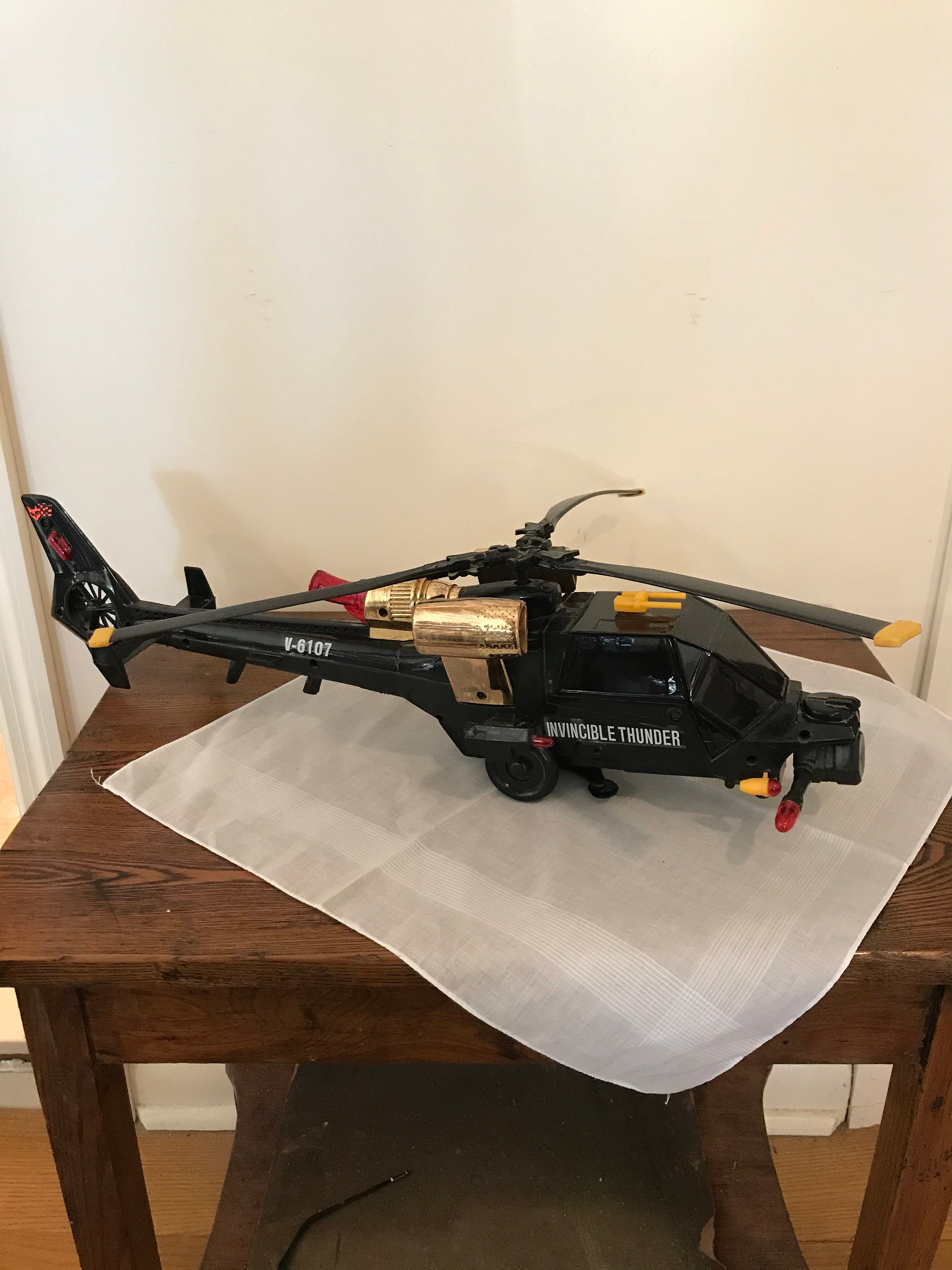 1985 Chuan Shin Invincible Thunder Helicoptor Battery Operated Toy