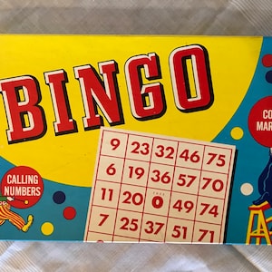 Vintage E. E. Fairchild Corp Bingo Juego