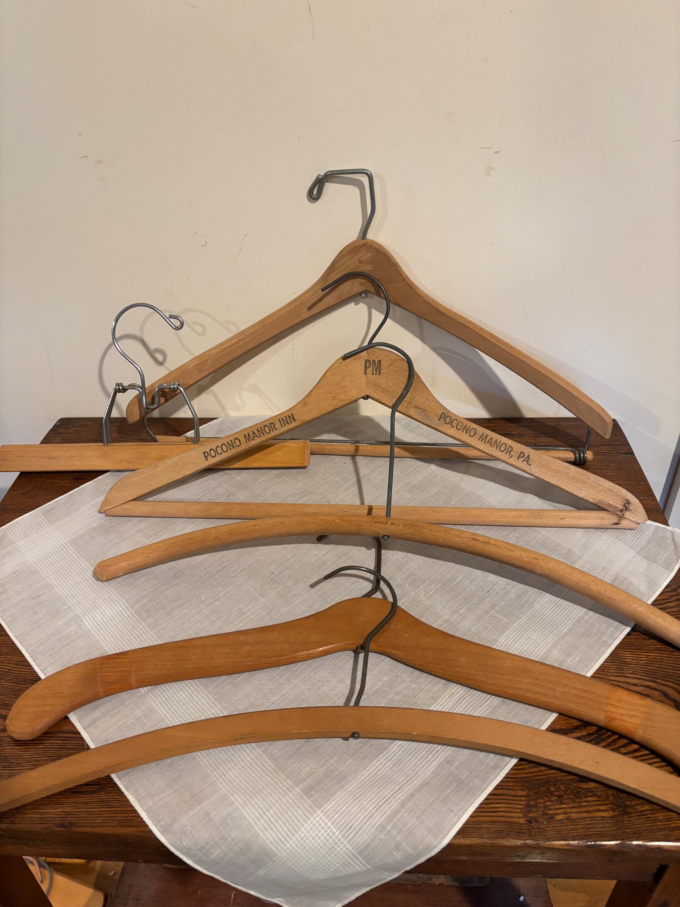 Vintage Wood Hangers - Etsy