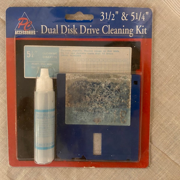 PC Accessories Dual Disk Drive Cleaning Kit