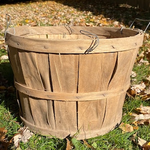 Vintage Bushel Basket with Side Handles