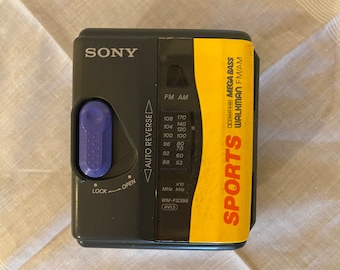 Vintage Sony Sports Walkman Cassette and AM/FM Radio