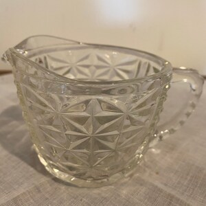 Vintage Early American Pressed Glass Creamer