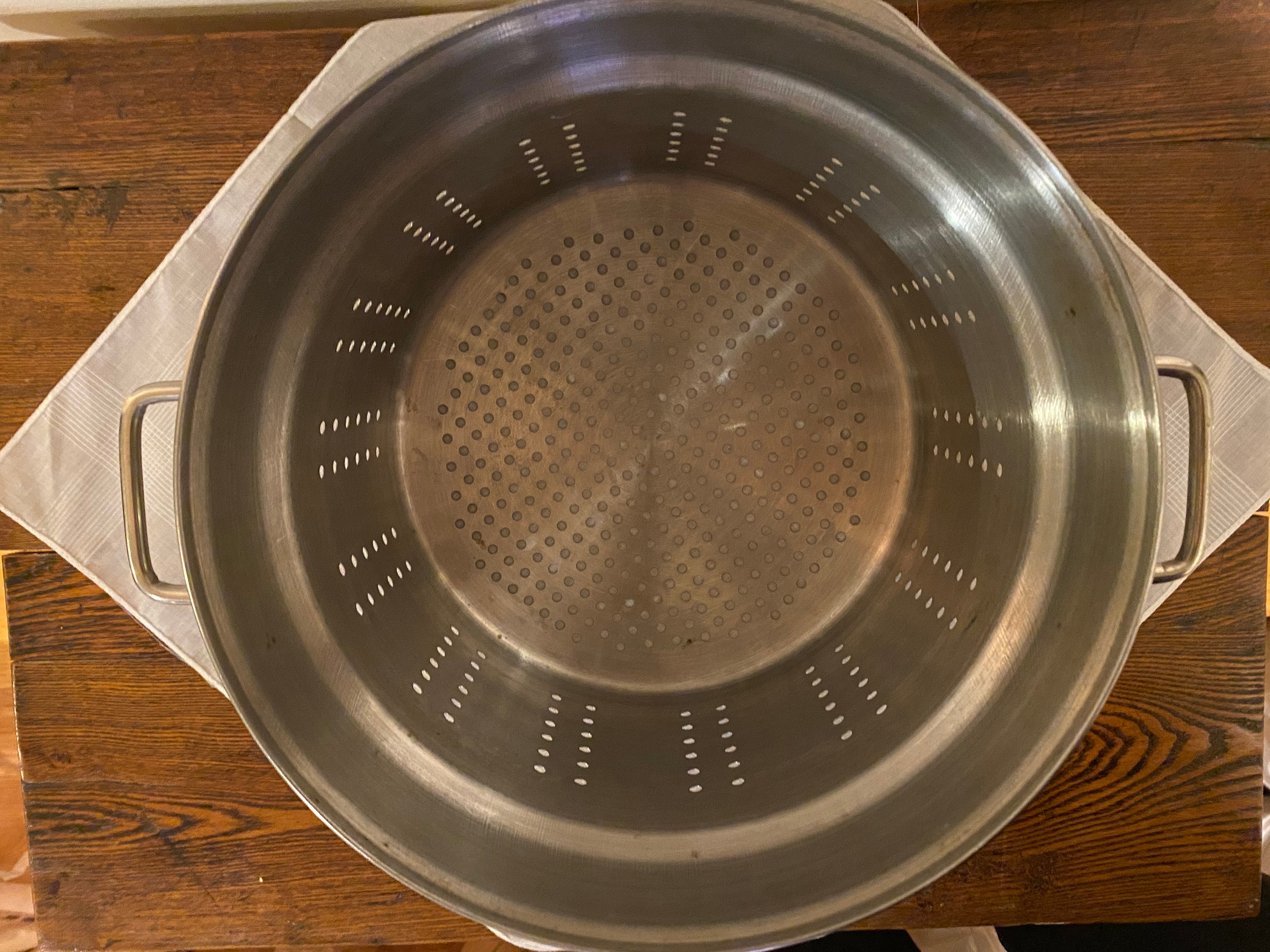 Vintage Stainless Steel Strainer Pot Insert - Etsy