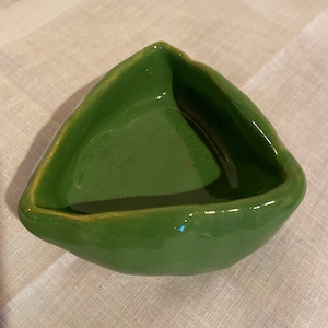 Vintage Small Handmade Triangle Ashtray