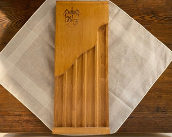 Vintage Wood Wall Mount Knife Holder