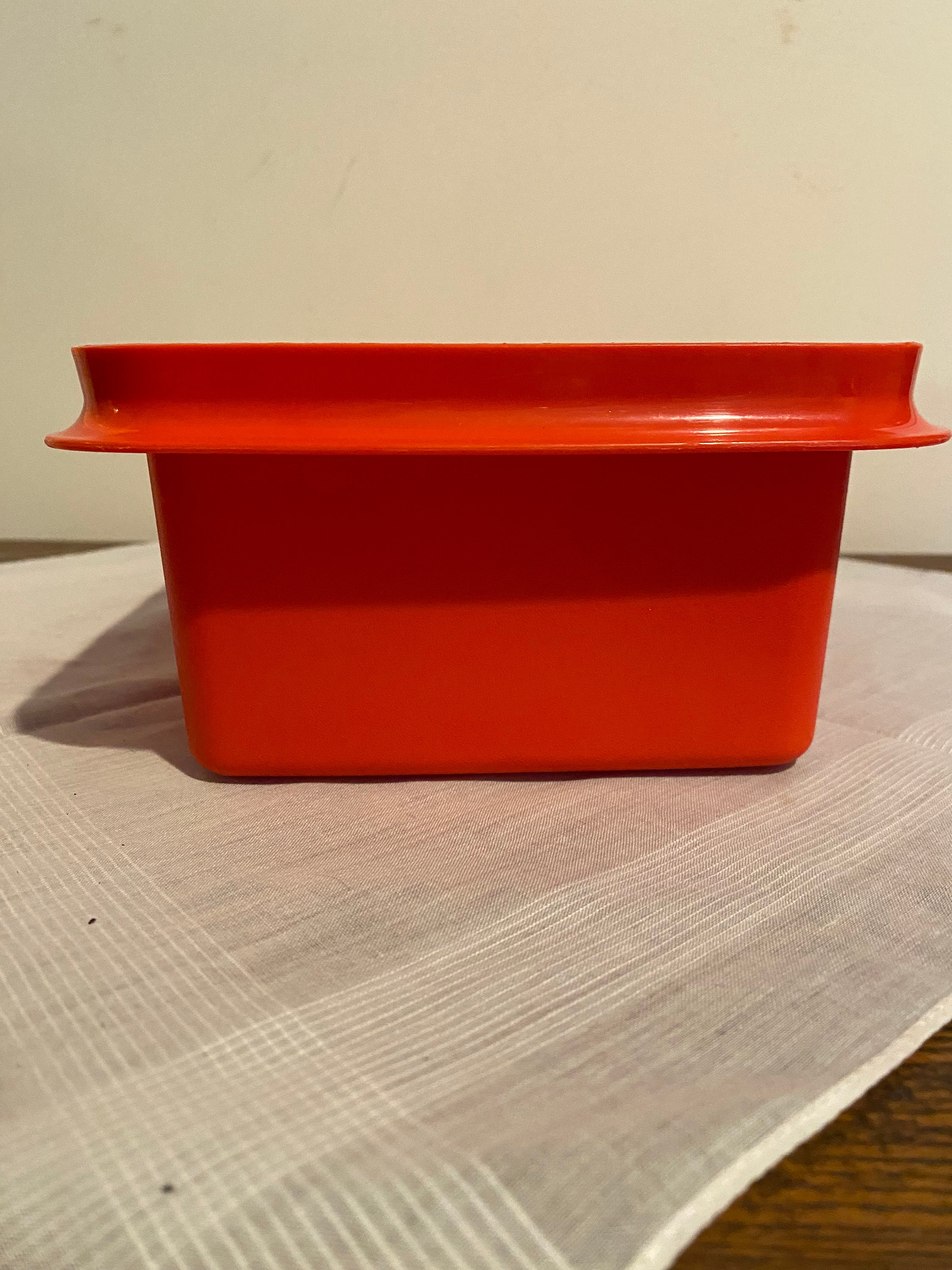 Poppy Tupperware Vintage Poppy Red Tupperware Rectangular Container 1254 - No Lid - Etsy