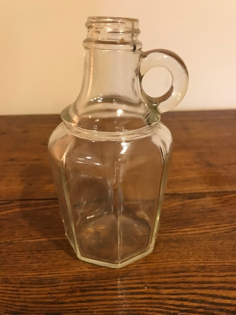 Vintage Maple Syrup Glass Jug Etsy