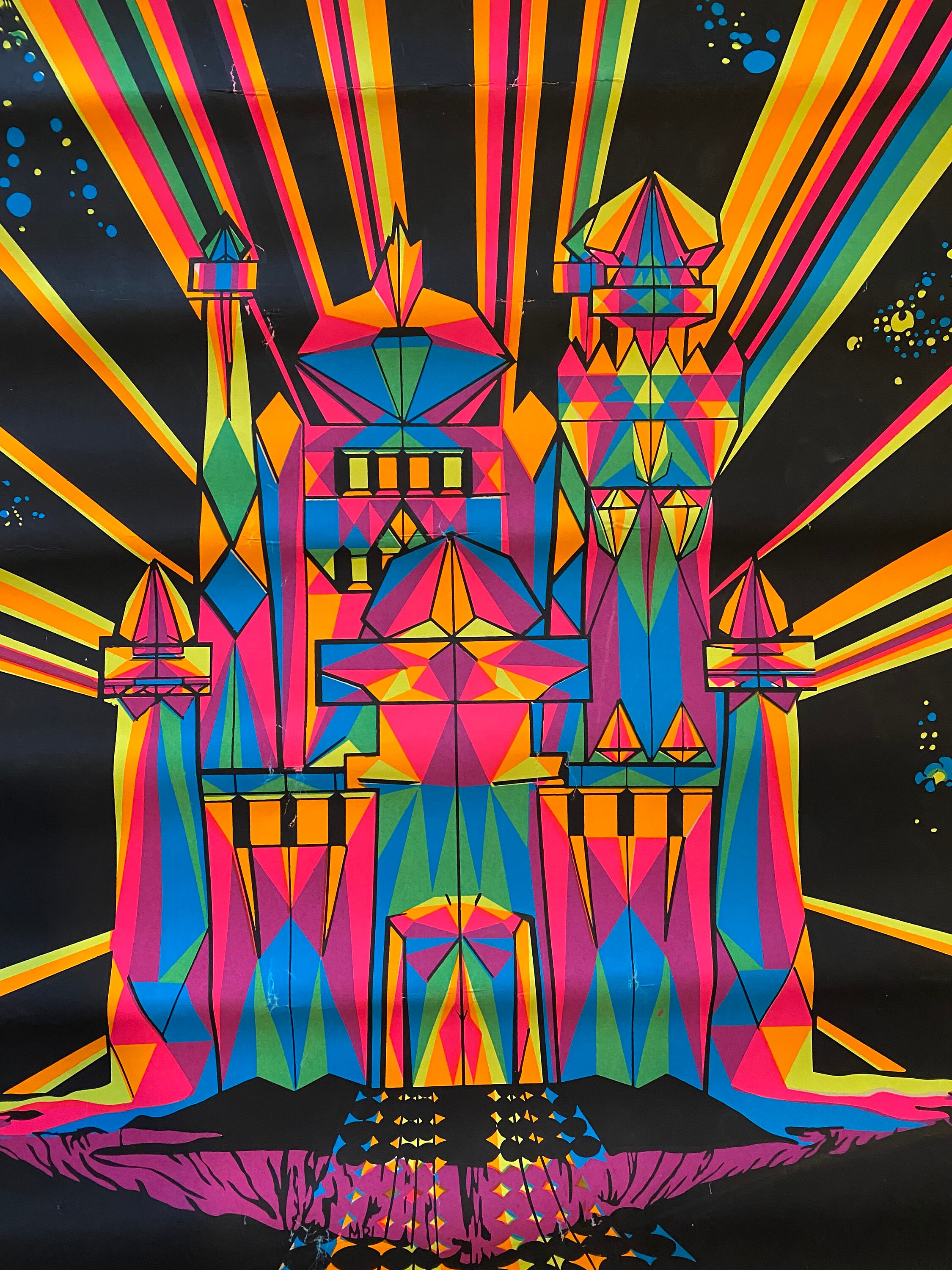 Sacred Geometry Blacklight Poster 23x35 for sale online