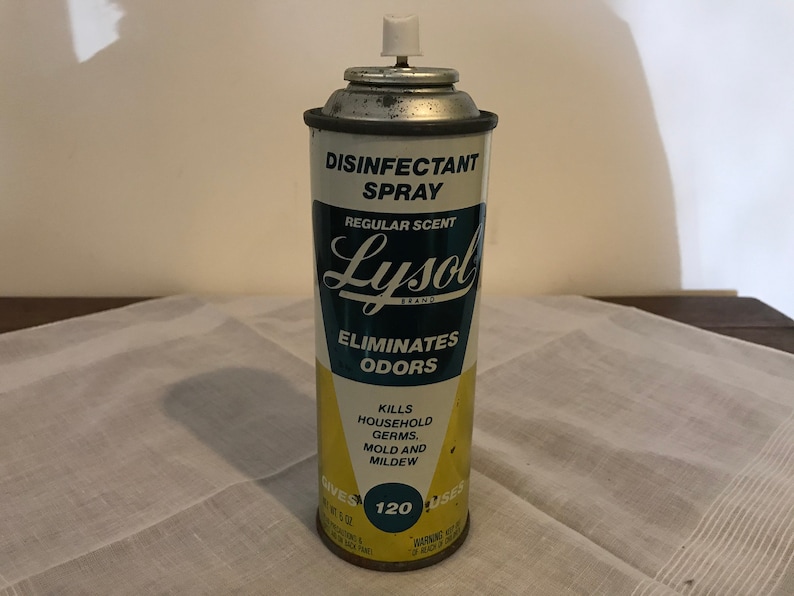 Vintage Lysol Can of Disinfectant Spray Etsy Nederland