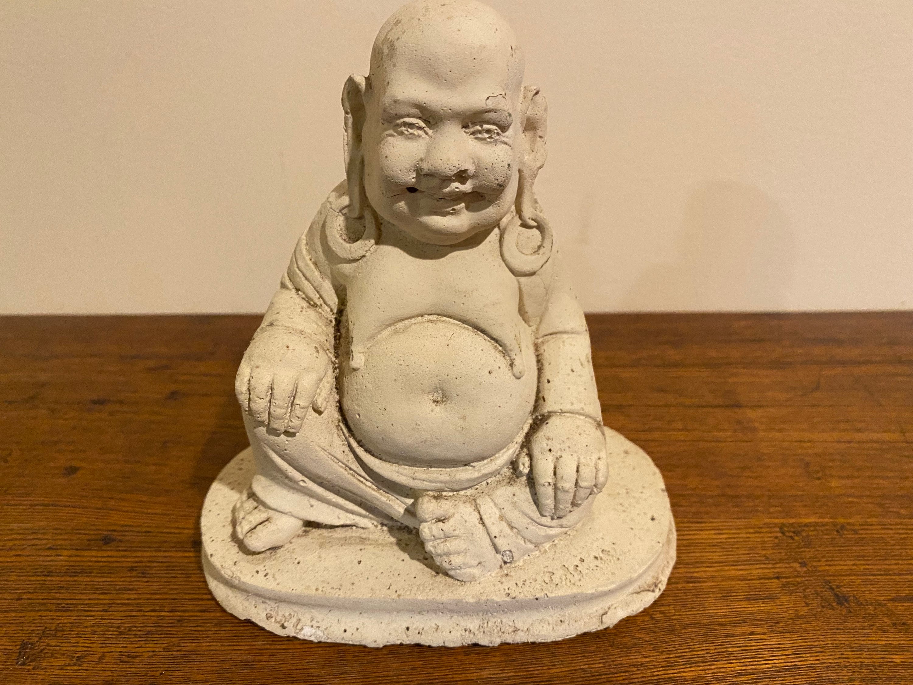 Vintage Happy Buddha Statue