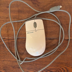 Vintage Microsoft PS/2 Scroll Mouse