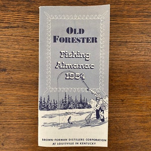 Old Forester Fishing Almanac 1954