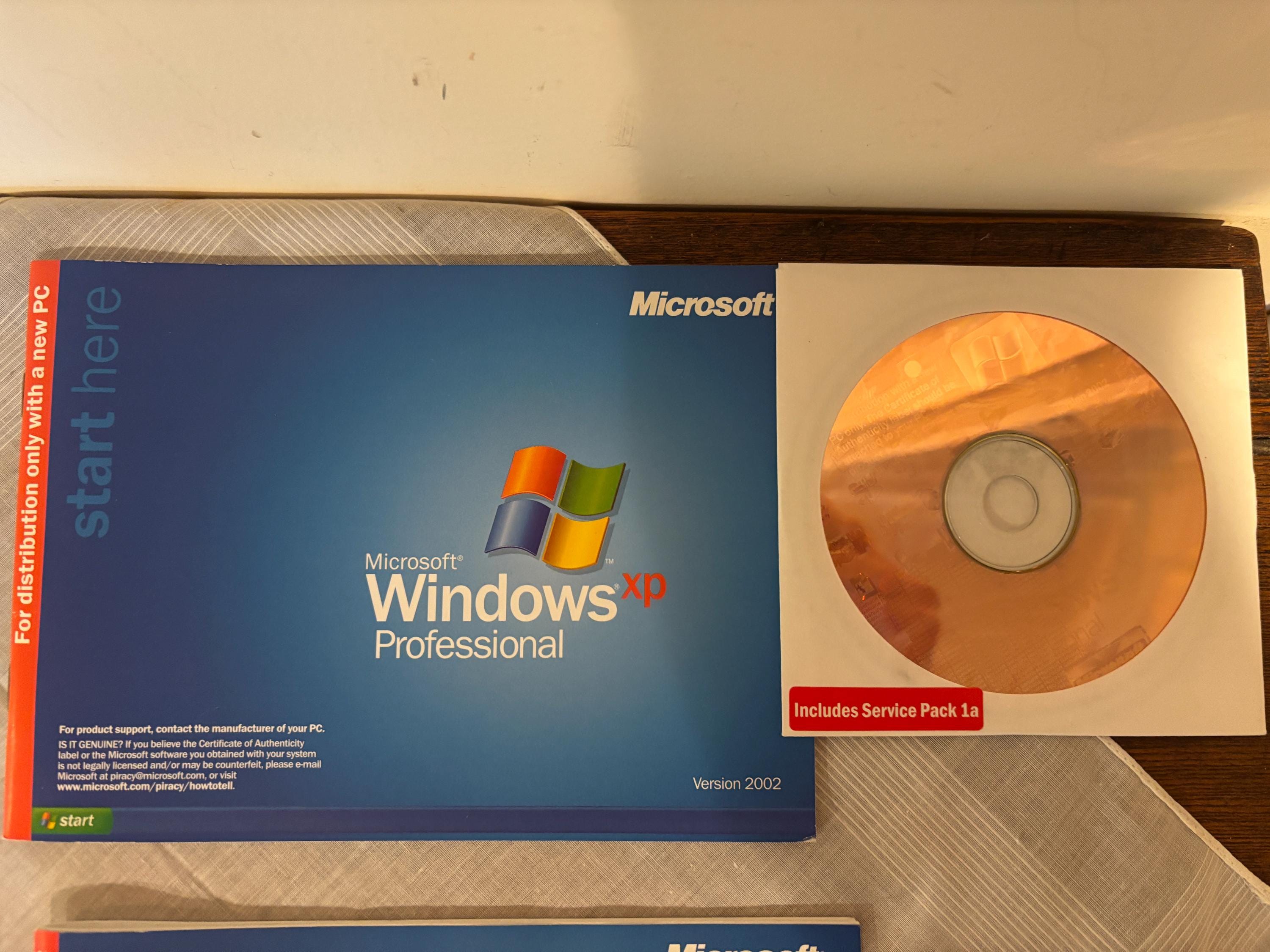Microsoft XP Software Cds and Booklet - No Key - Etsy
