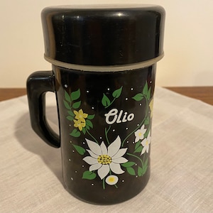 Vintage olivoljedispenser med lock - Tillverkad i Italien