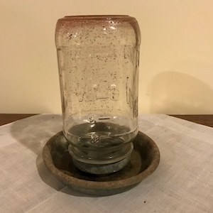 Viintage Galvanized Chicken Waterer