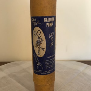 Vintage &quot;Blue Bird&quot; Balloon Pump