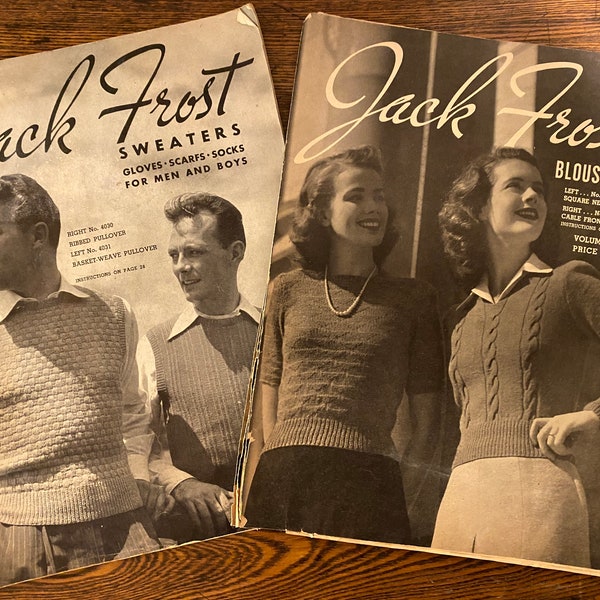 Vintage Jack Frost Sweaters and Blouse Book Catalogs