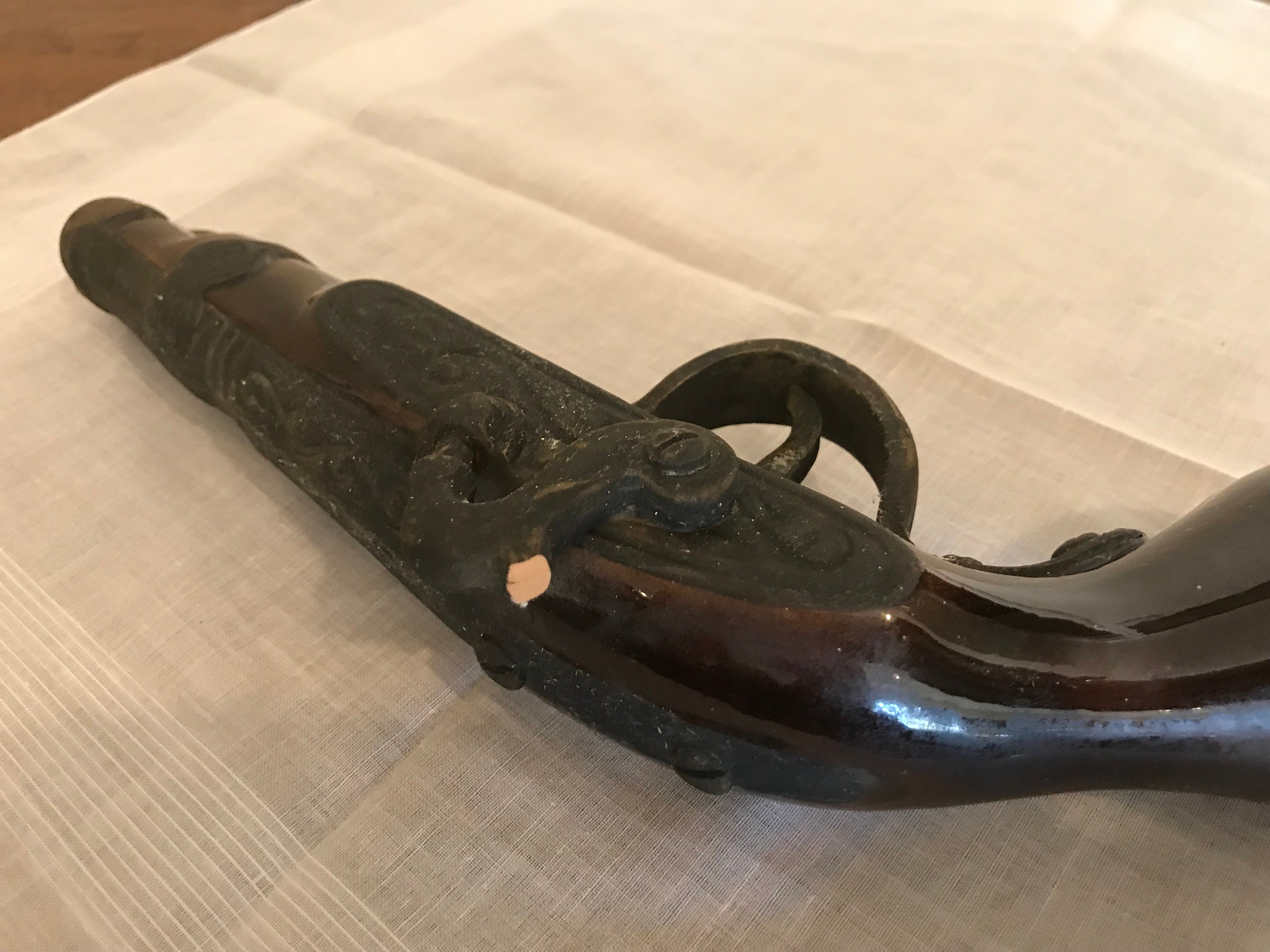 Vintage Ceramic Pistol Replica Etsy