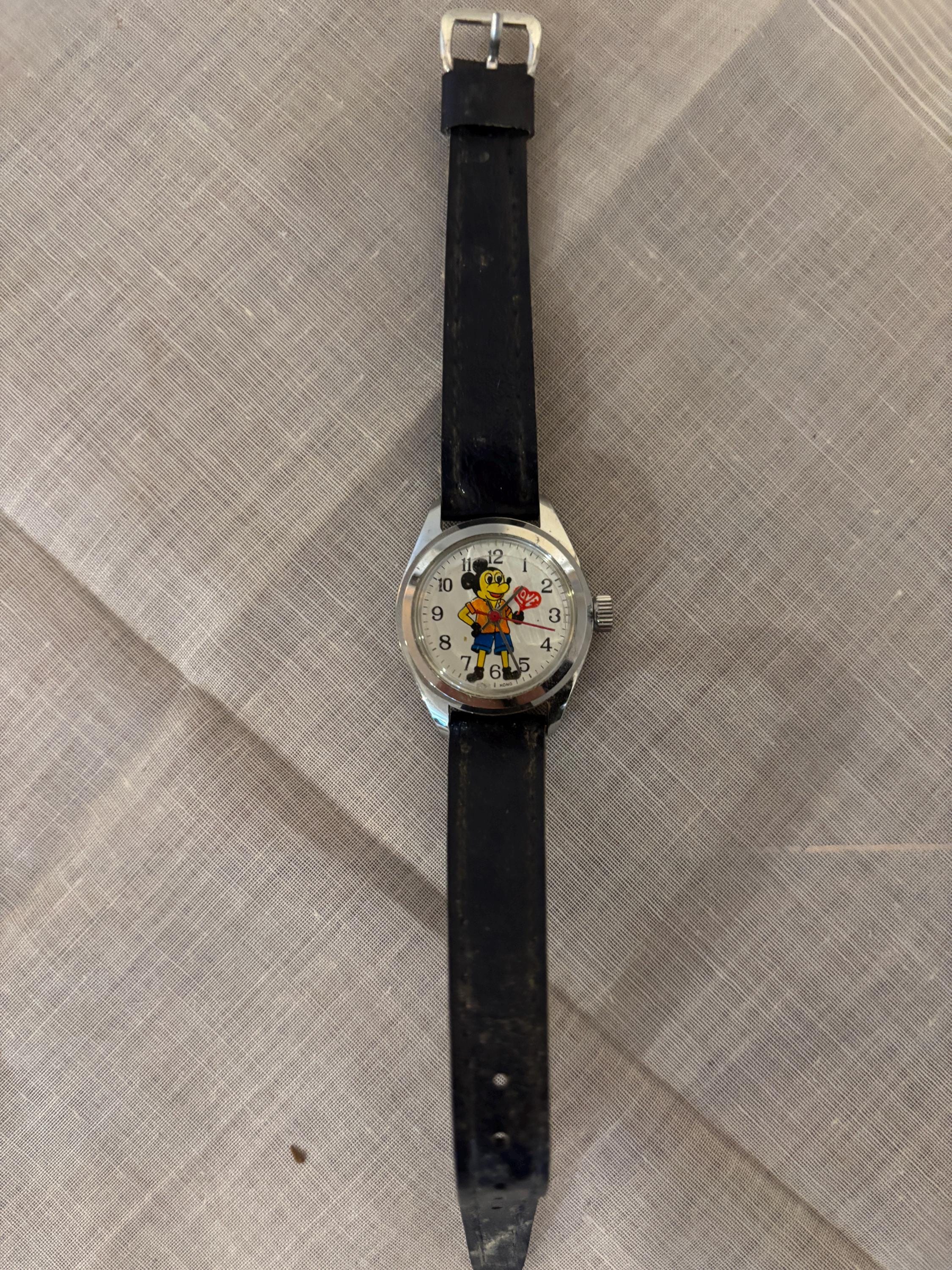 1970s Mickey Mouse Watch - Hong Kong - Etsy