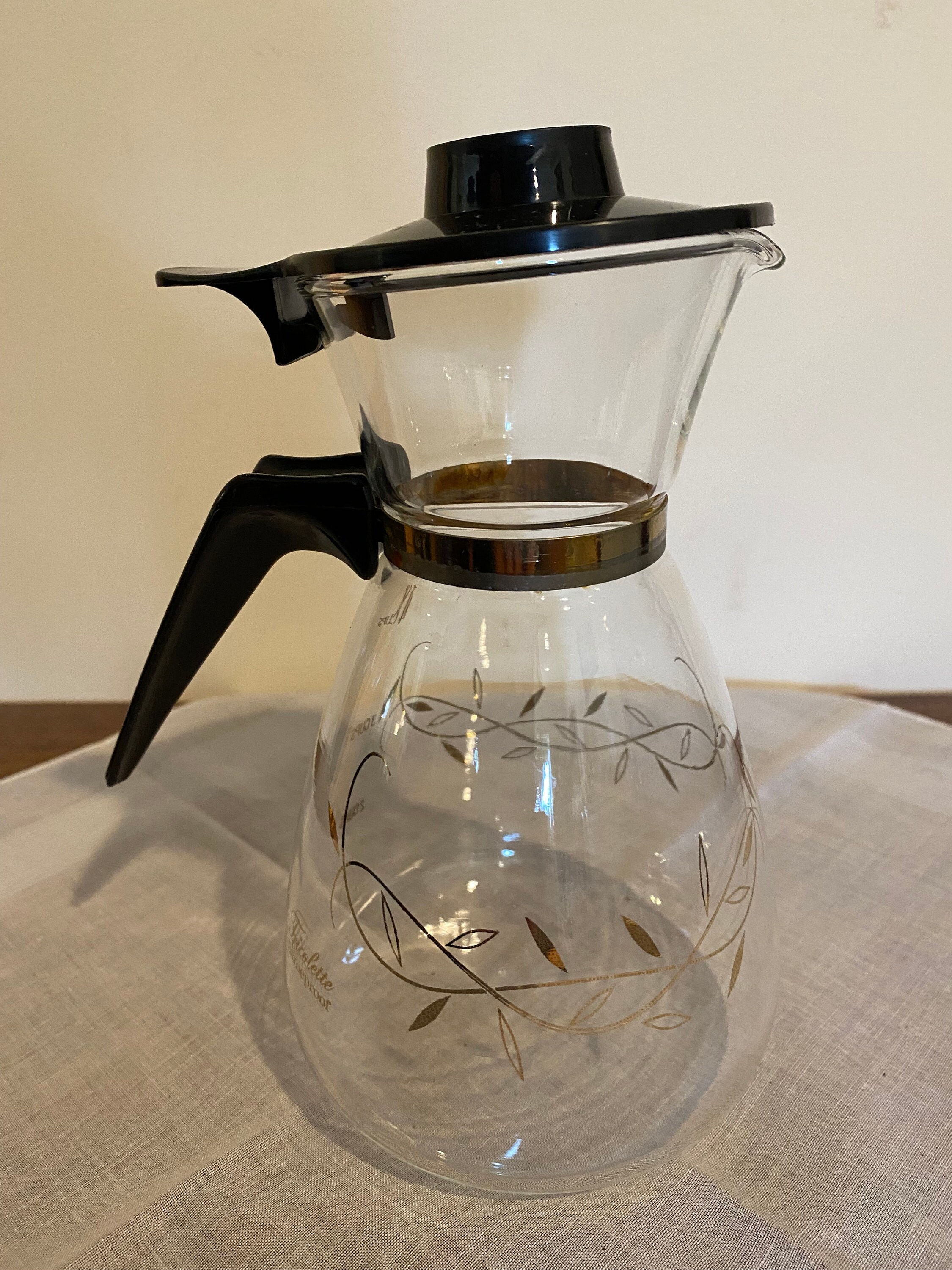 Vintage Tricolette 4 Cup Coffee Carafe 