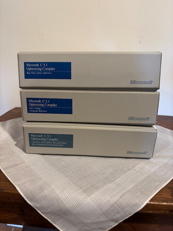 Microsoft C 5.1 Optimizing Compiler Disks and Manuals - Etsy