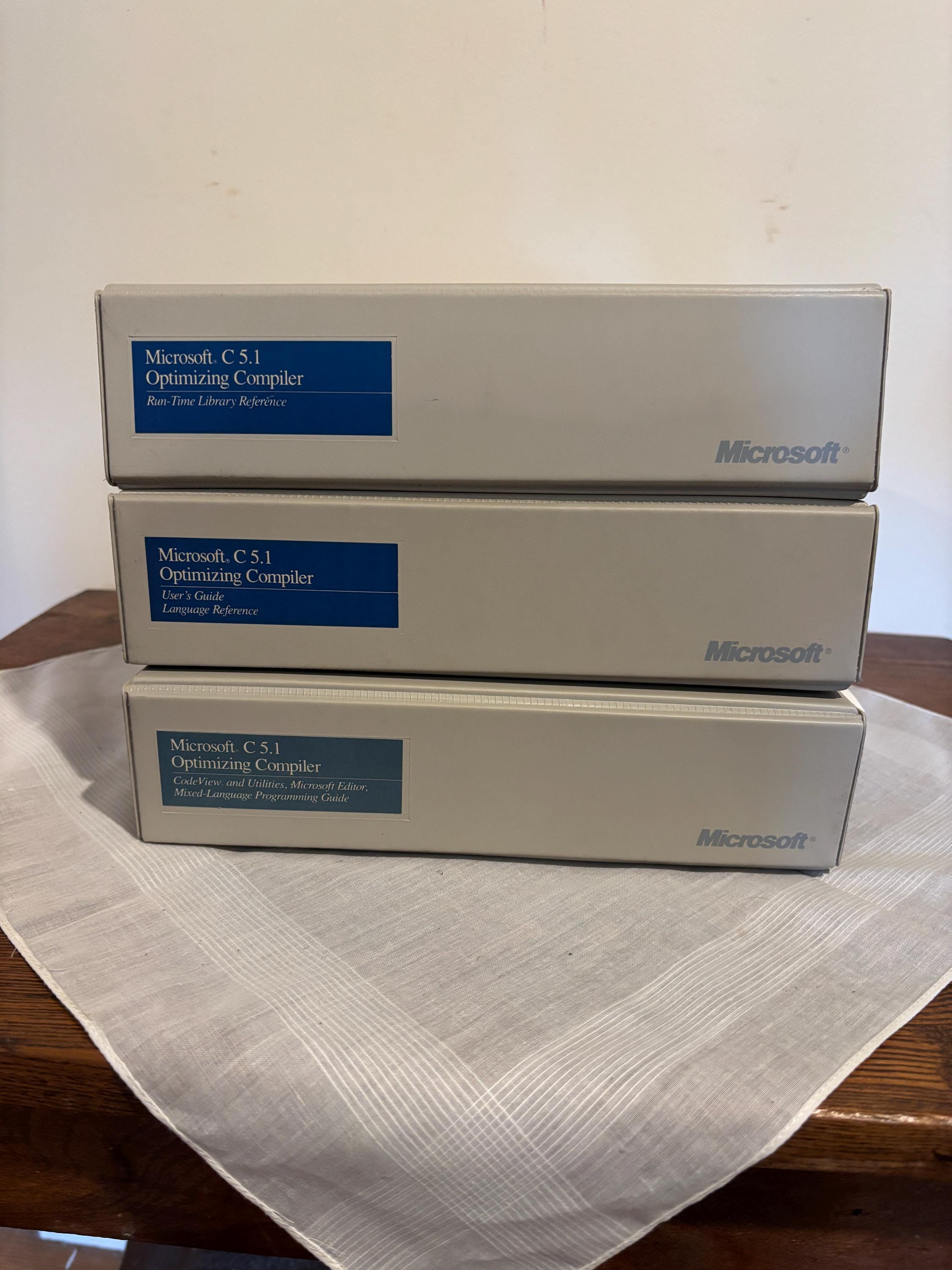 Microsoft C 5.1 Optimizing Compiler Disks and Manuals - Etsy