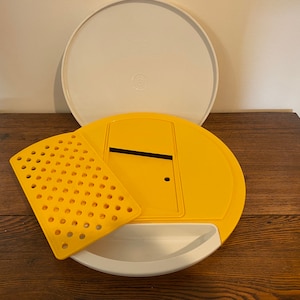 Vintage Tupperware Schneidebrett / Hobel / Reibe