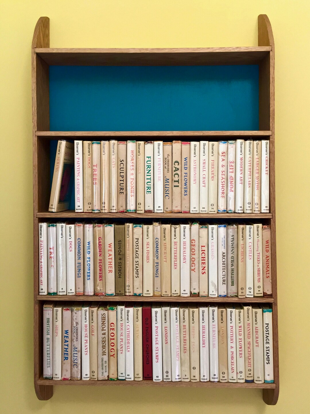 Wall Mounted Bookshelf for Observer Books Etsy UK