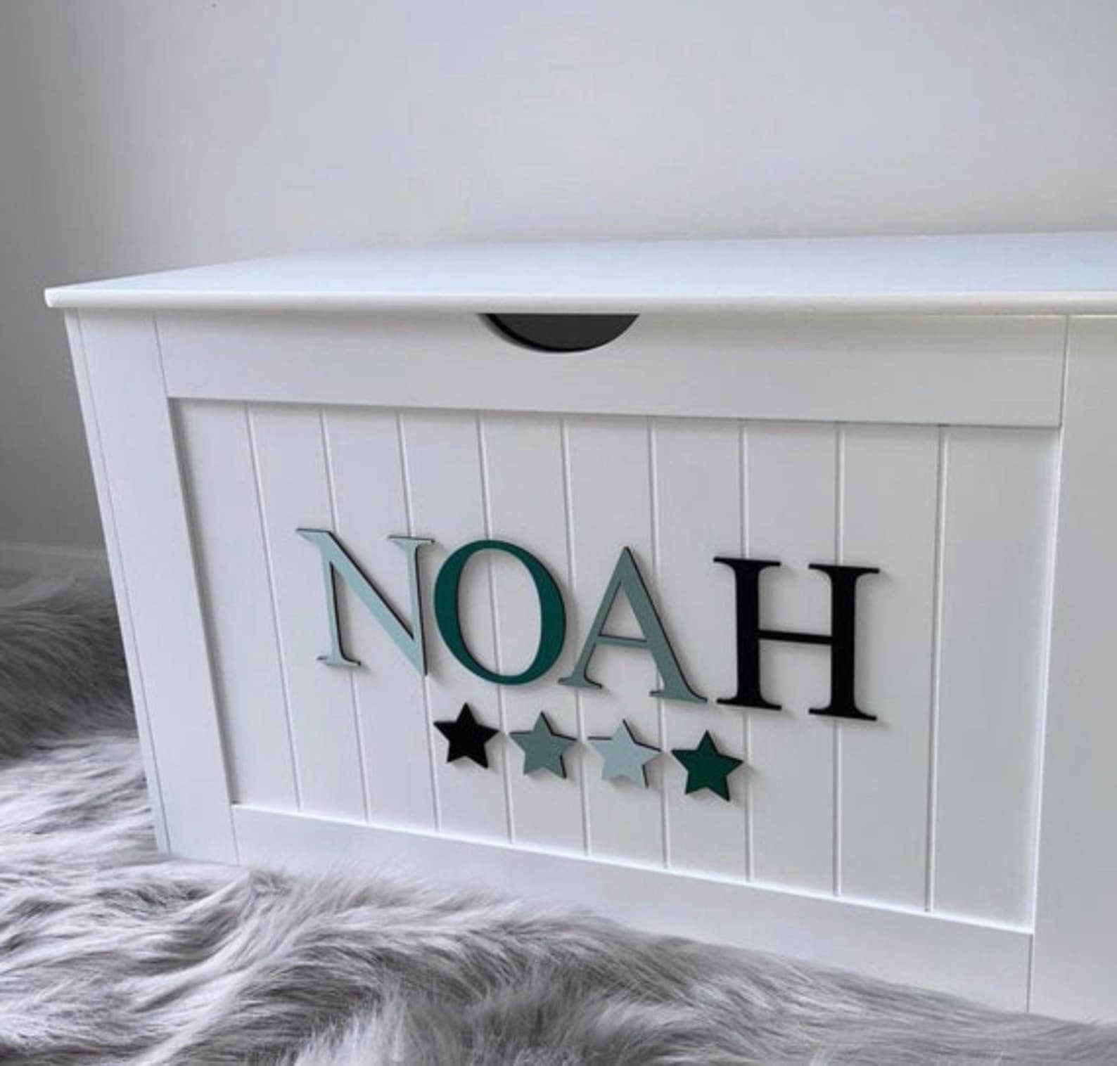 Personalised Toy Box Name & Embellishments. Pastel Name. Toy Etsy